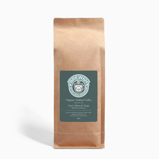 Brewsh Coffee Fusion - Lion’s Mane & Chaga 16oz