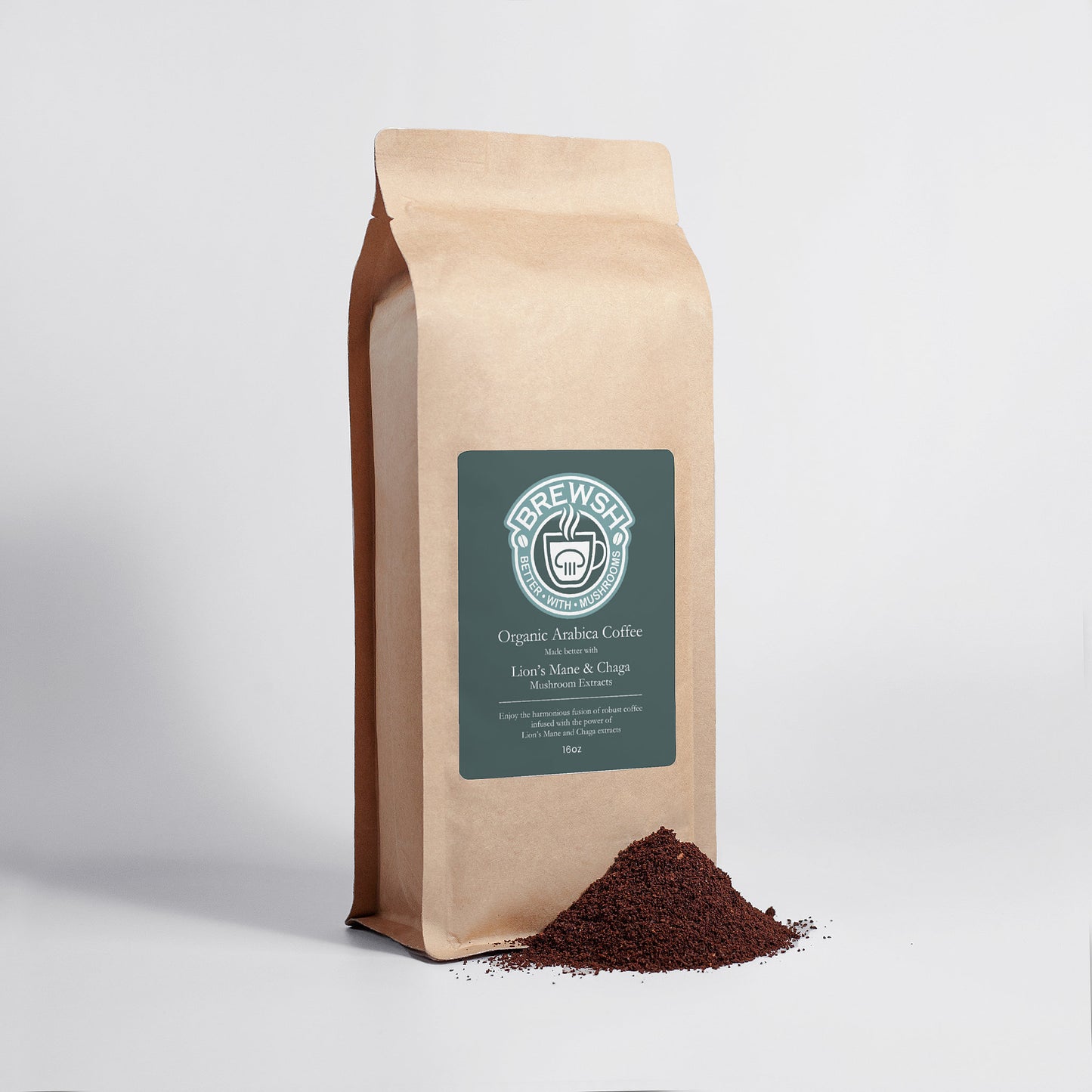 Brewsh Coffee Fusion - Lion’s Mane & Chaga 16oz